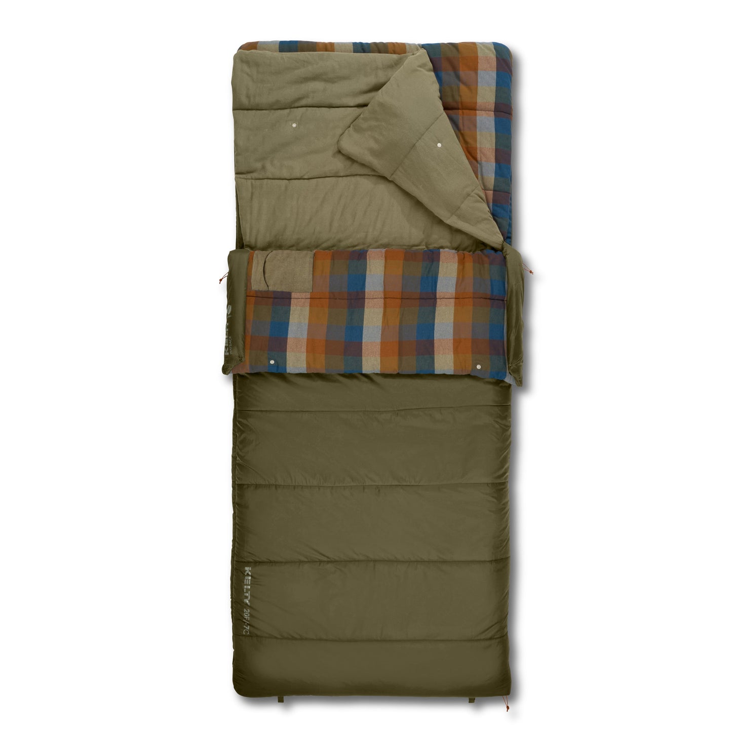 Kelty Wayback 20°F (-7°C) Synthetic Sleeping Bag - One Size - Burnt Olive