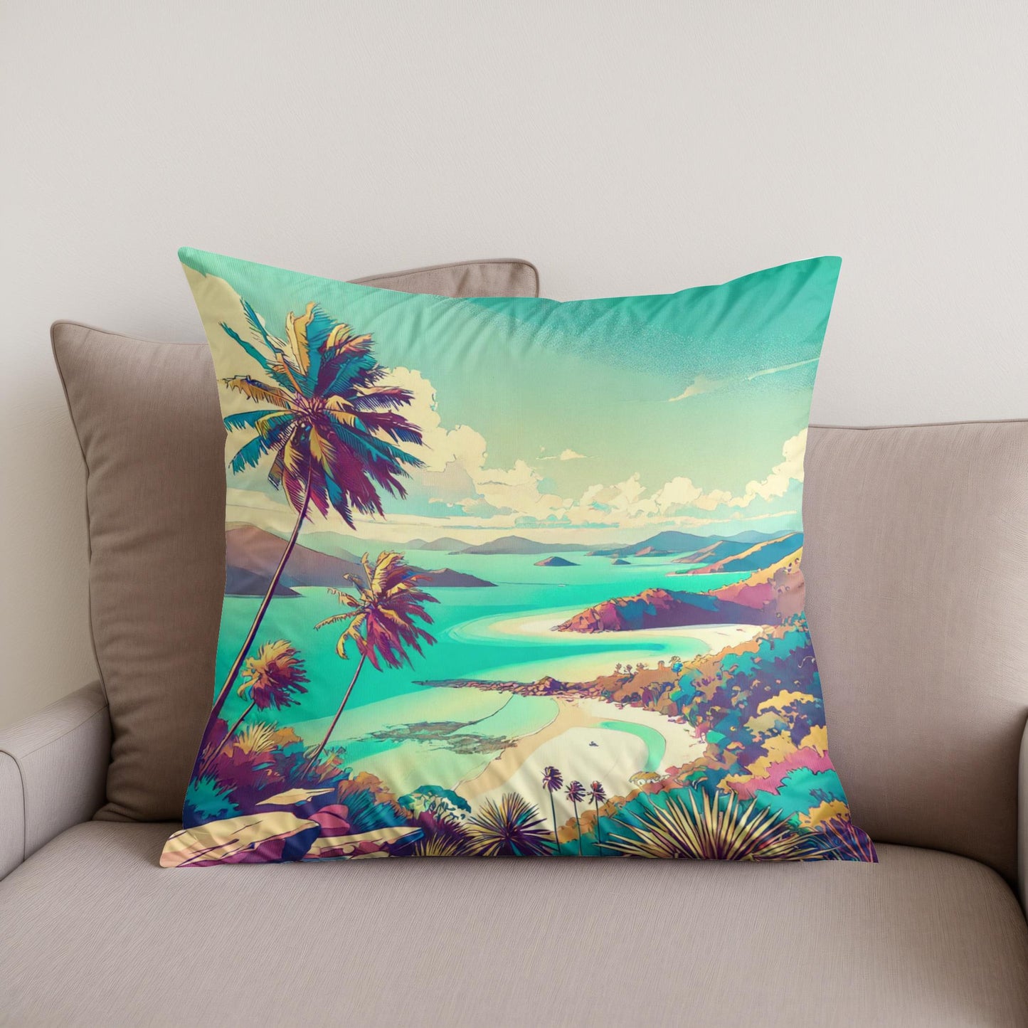Whitsunday Bliss Cotton Cushion