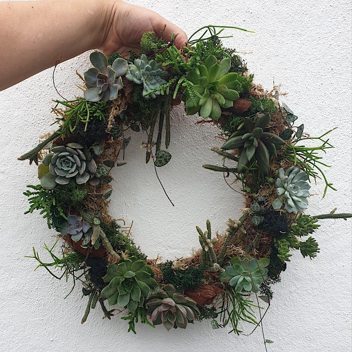 21/02/2026 at 11am Living succulent wreath workshop