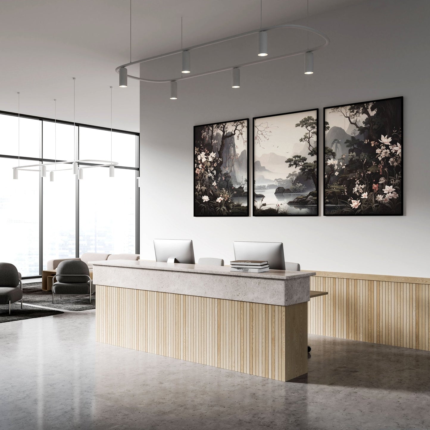 Huge Posters For Wall | Set of 3 Chinoiserie Wall art Prints