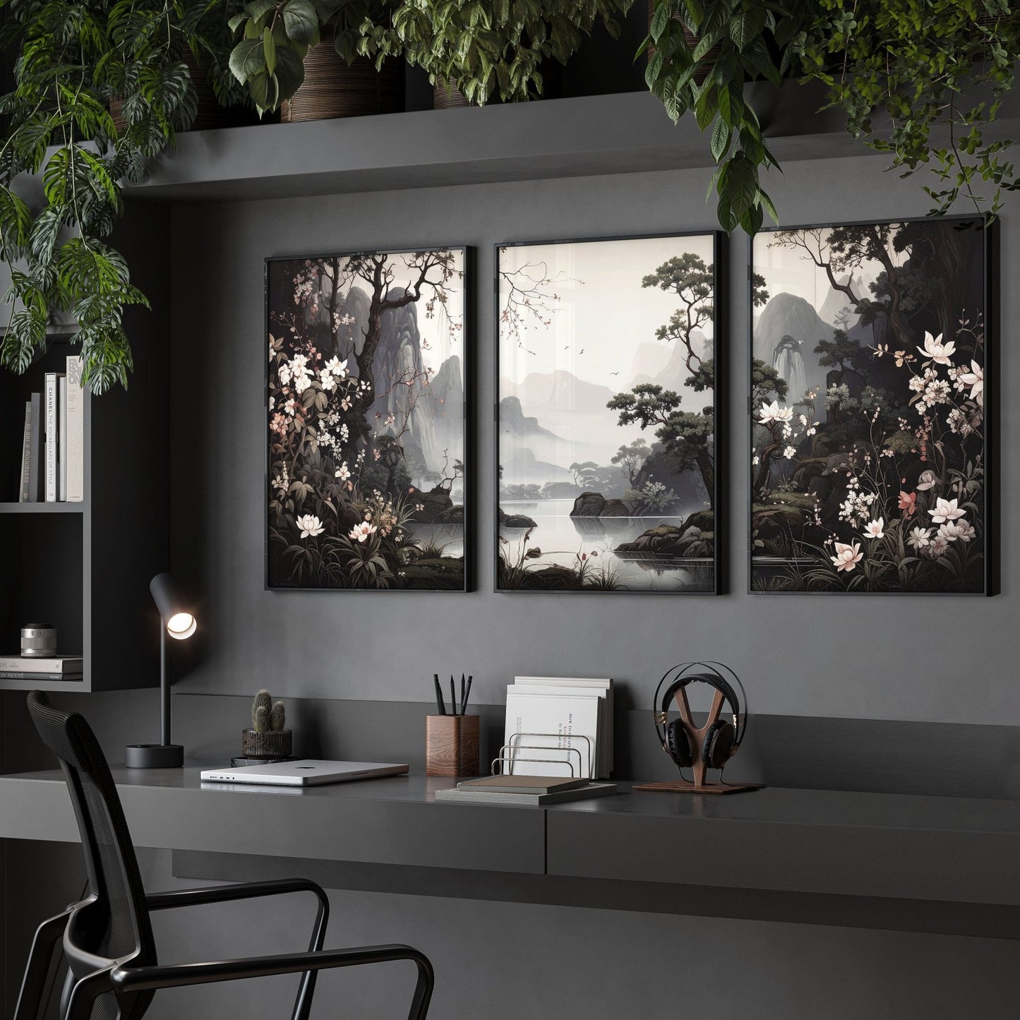 Huge Posters For Wall | Set of 3 Chinoiserie Wall art Prints