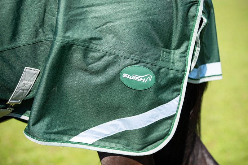 300g Detachable Neck Turnout Rug - Hunter Green