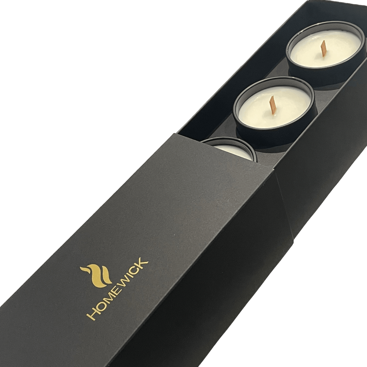 Soy Wax Scented Candle Trio - Gift Set - Black