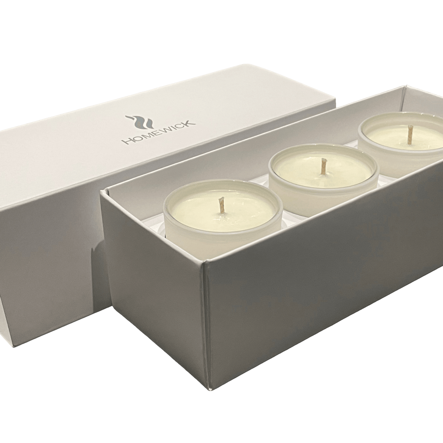 Soy Wax Scented Candle Trio - Gift Set - White