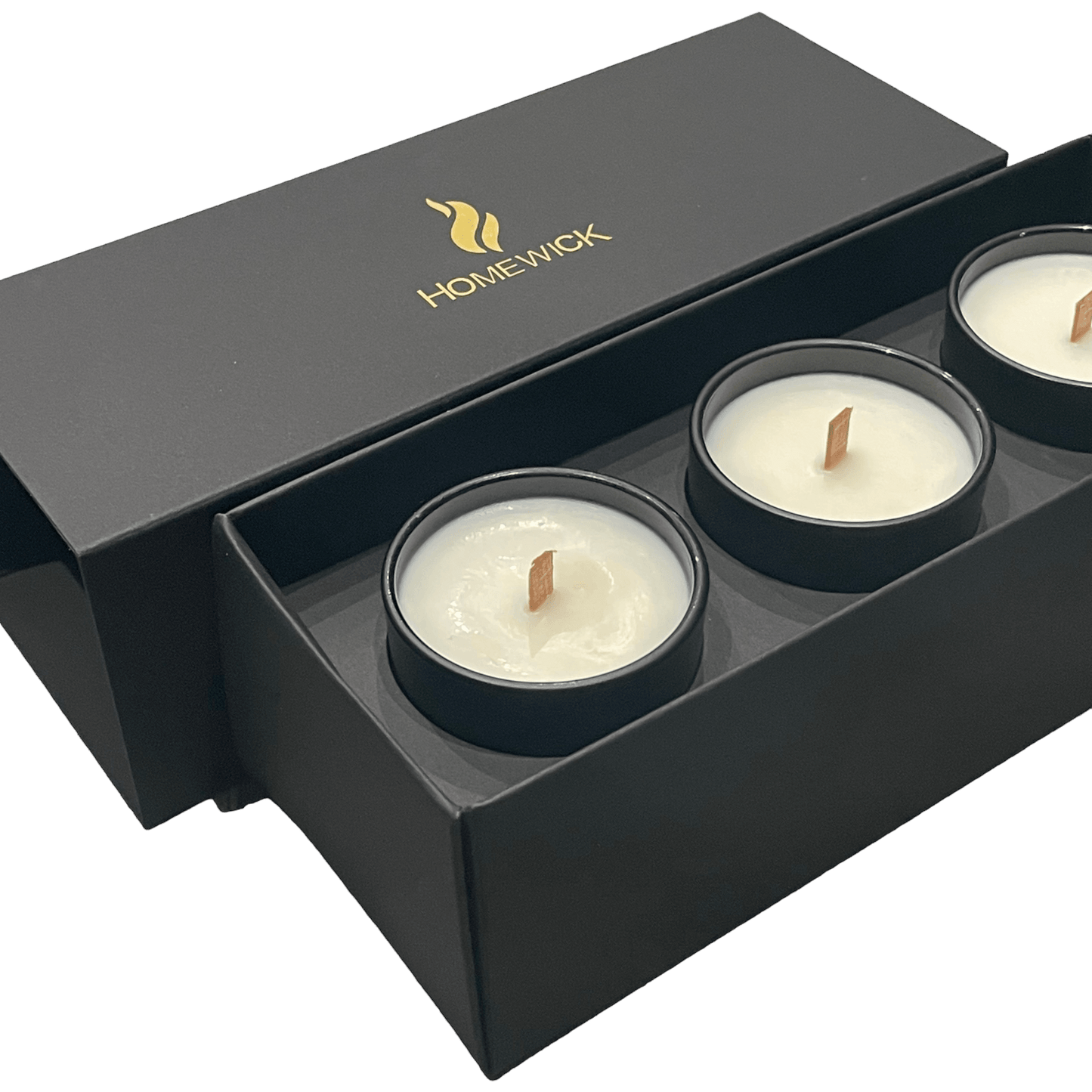 Soy Wax Scented Candle Trio - Gift Set - Black