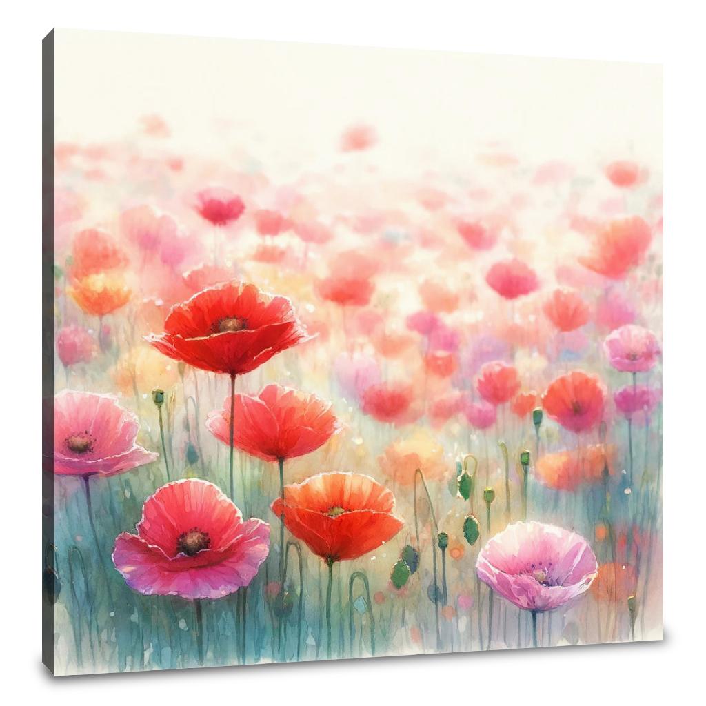 Vibrant Poppies Canvas