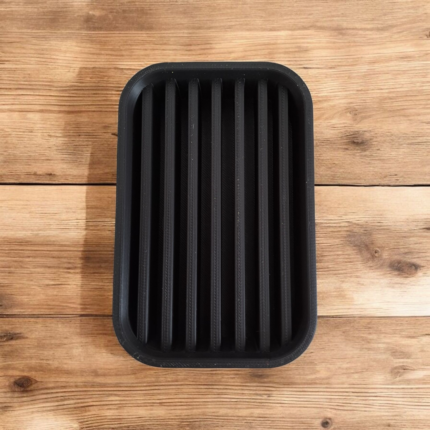 Modern Soap Dish with Drainage Ribs - Sleek & Hygienic Bar Soap Holder