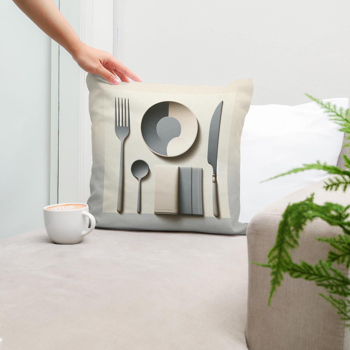 Elegant Feast Cotton Cushion