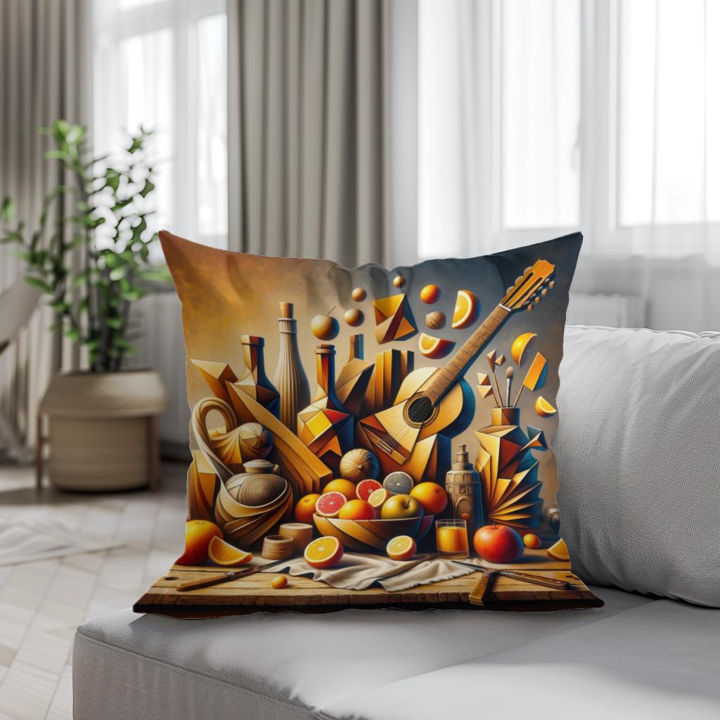 Abstract Still Life Cotton Cushion