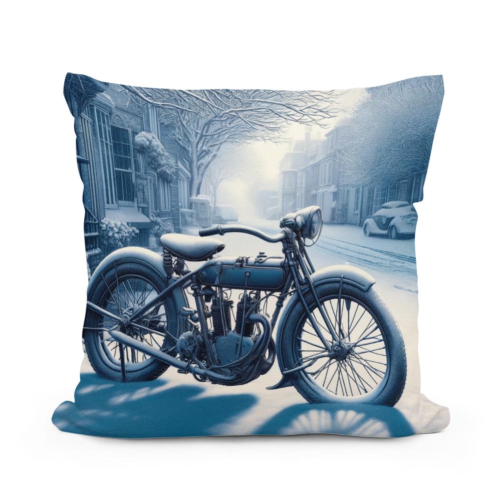 Winter's Pause Cotton Cushion