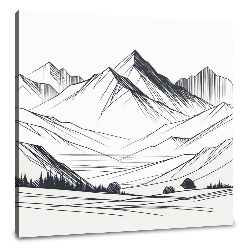 Serene Peaks Canvas