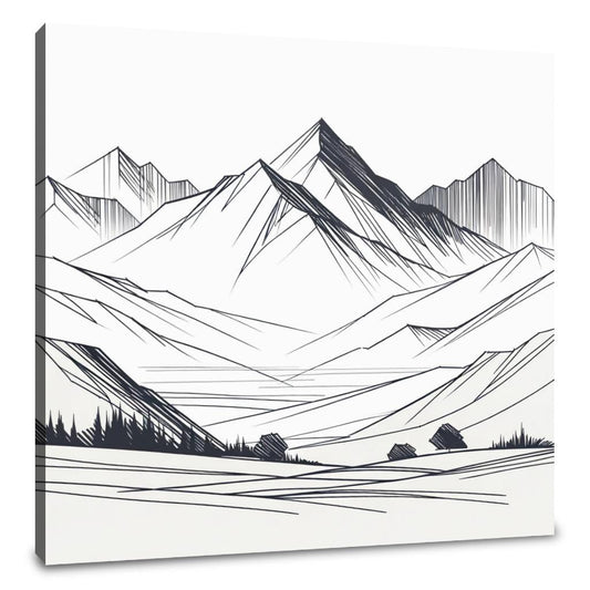 Serene Peaks Canvas