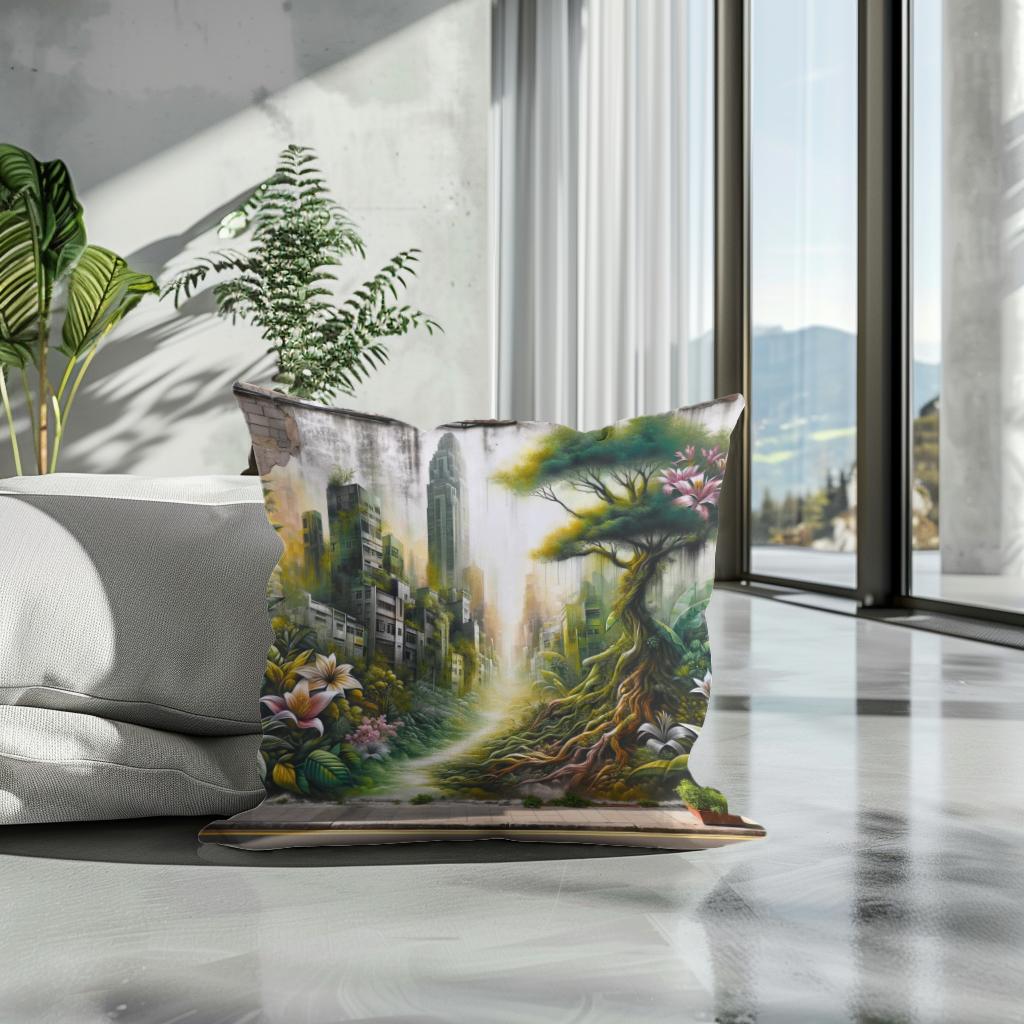 Urban Flora Cotton Cushion