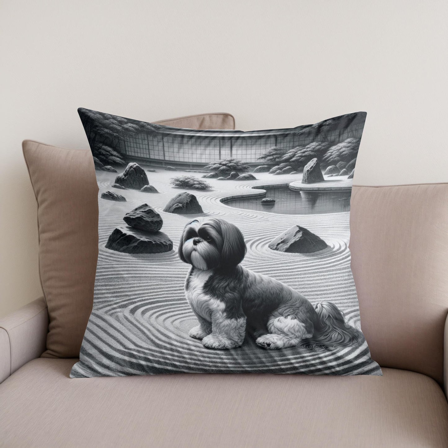 Zen Harmony Cotton Cushion