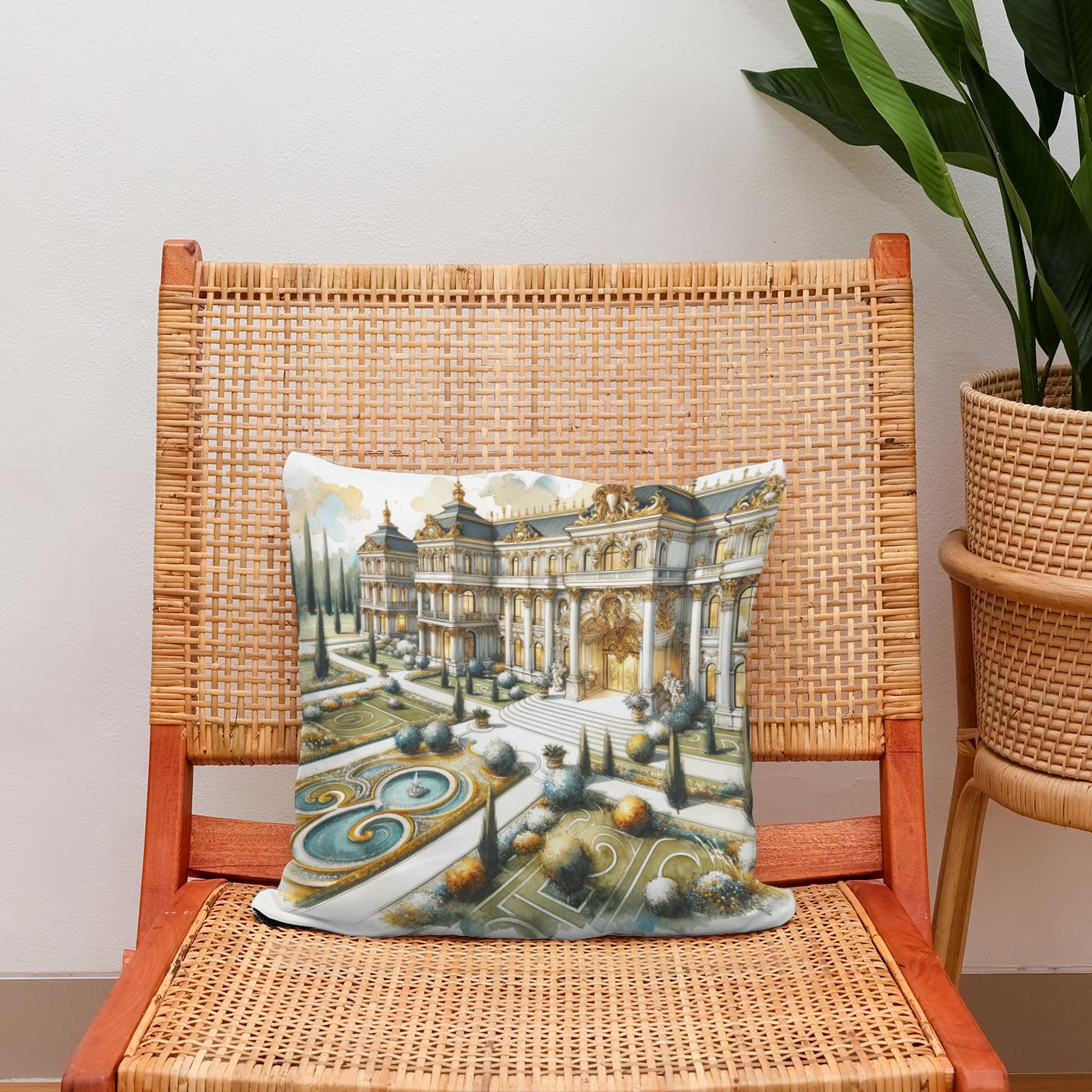 Baroque Minimalist Cotton Cushion