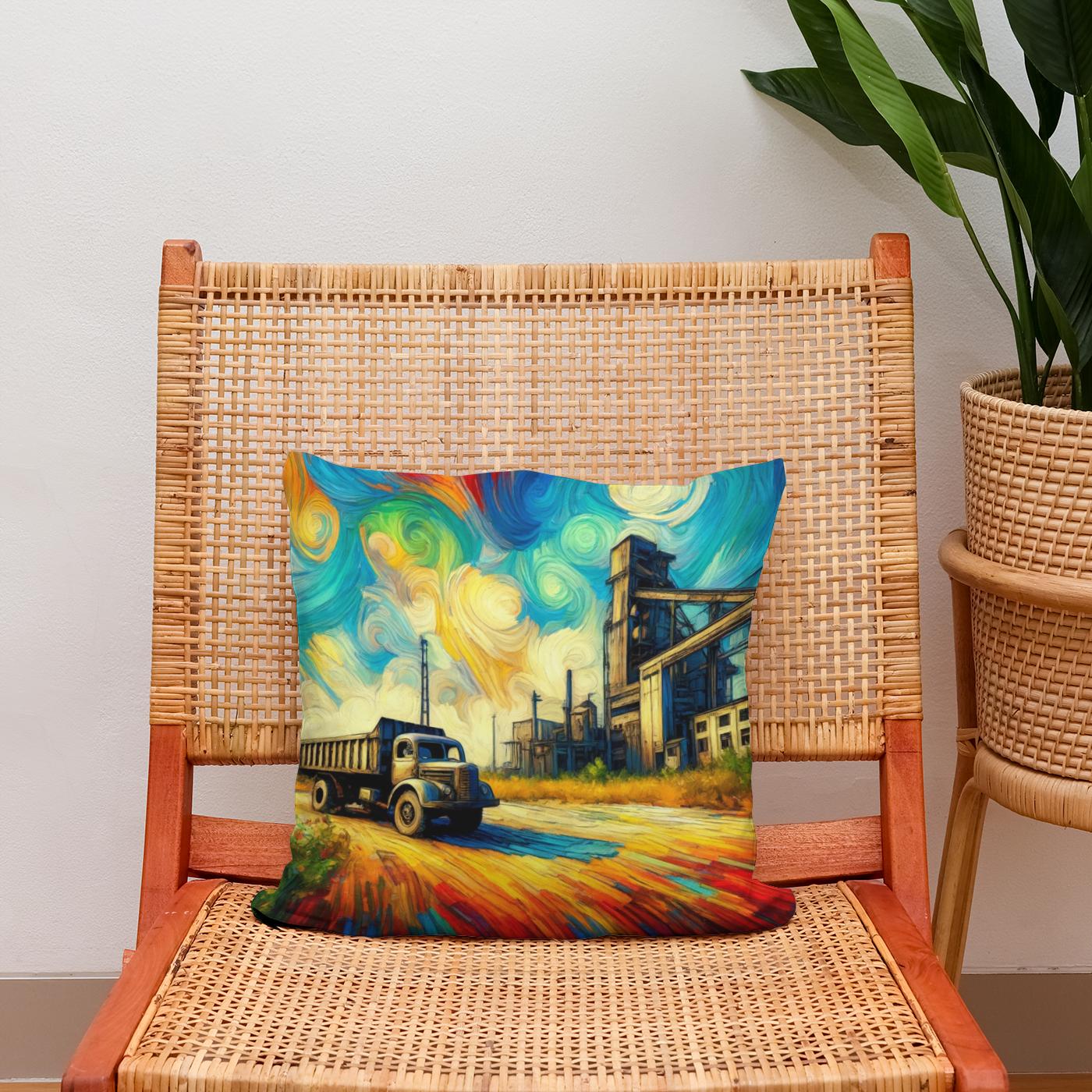 Echoes of Industry Cotton Cushion