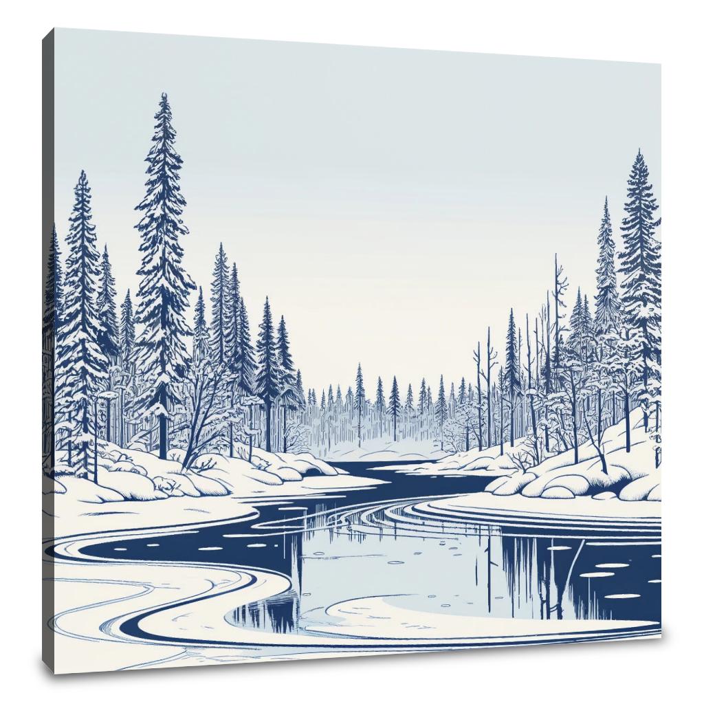 Lapland Winter Serenity Canvas