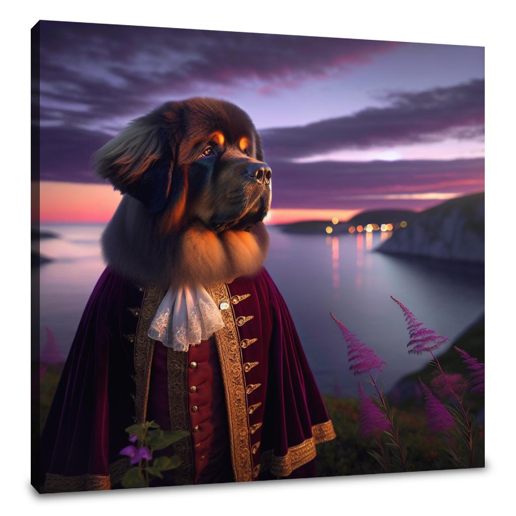 Twilight Majesty Newfoundland Canvas