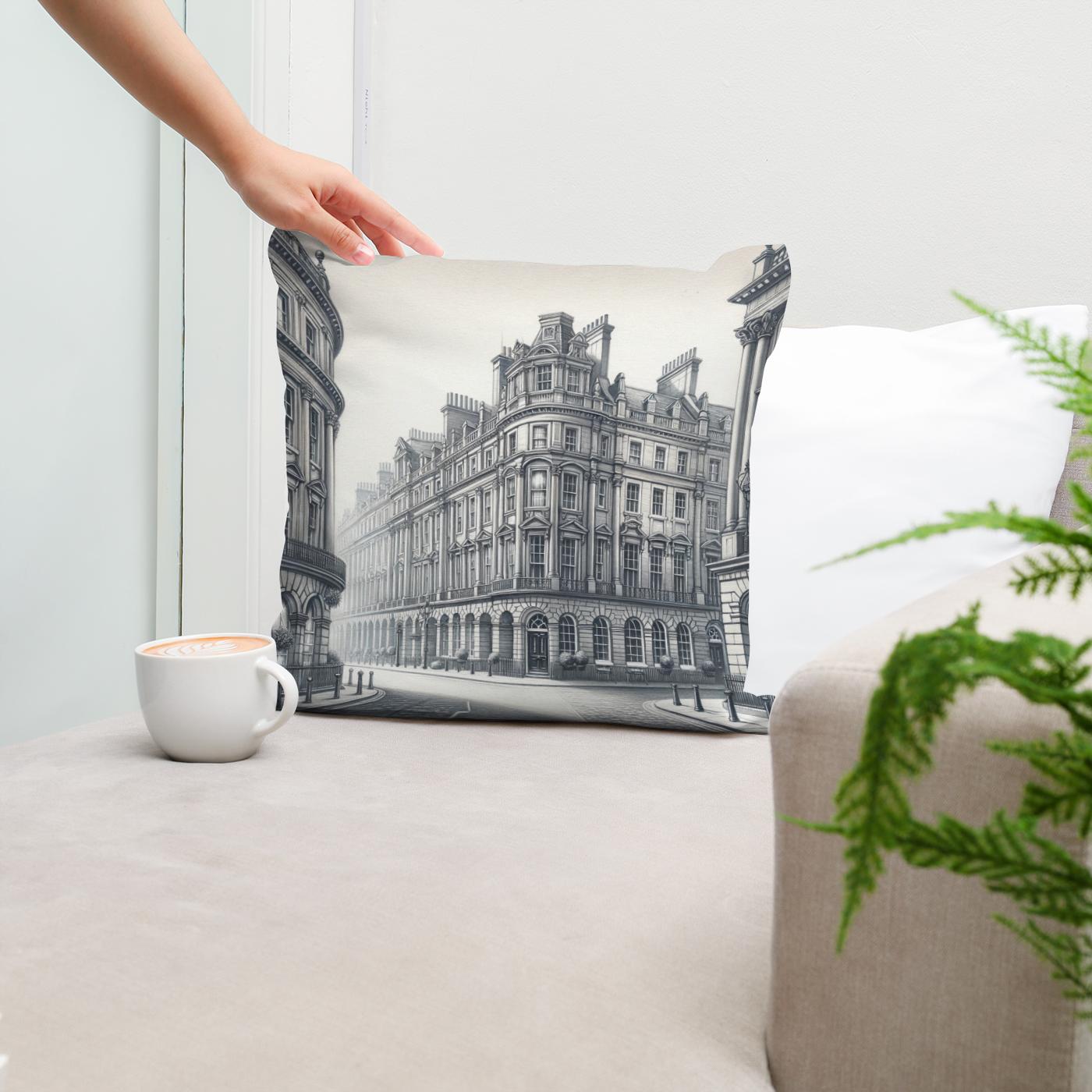 Newcastle Grey Street Classic Elegance Cotton Cushion