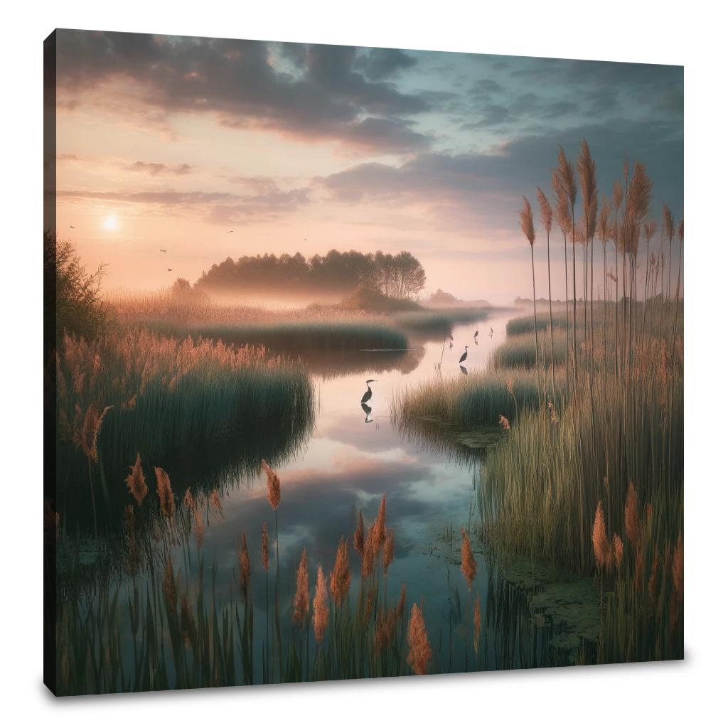 Sunrise Marsh Serenity Canvas