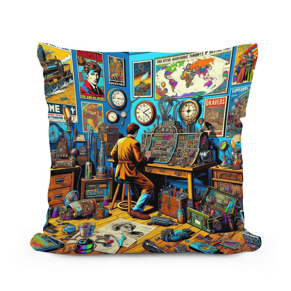 Temporal Tapestry Cotton Cushion