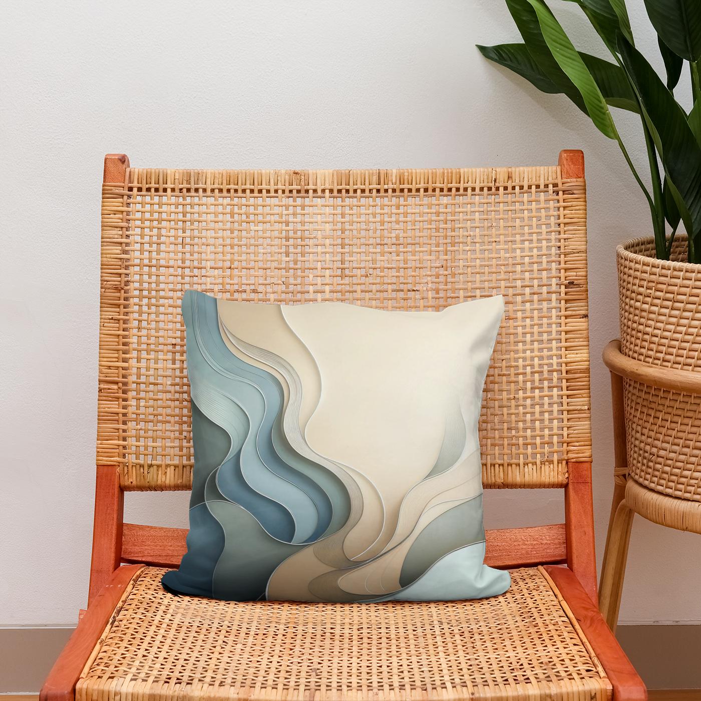 Serenity Shapes Cotton Cushion