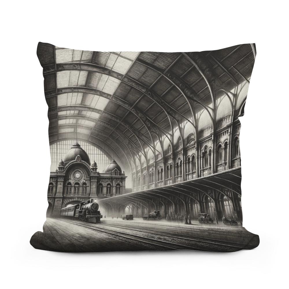 Timeless Departures Cotton Cushion
