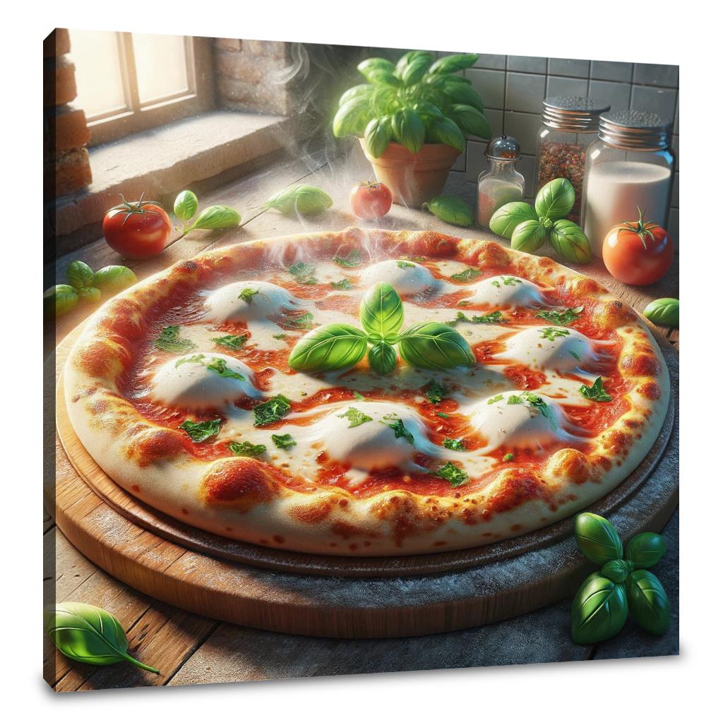 Pizzeria Margherita Canvas