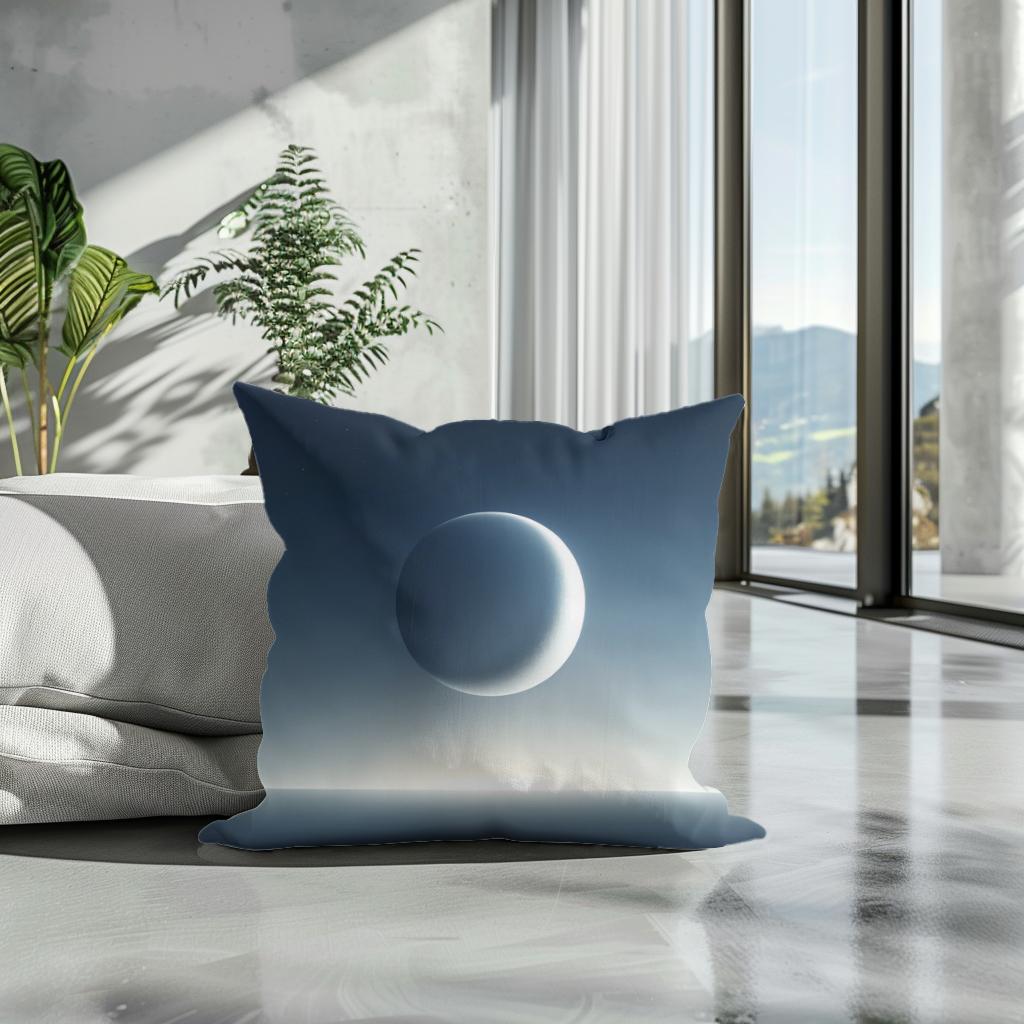Crescent Solitude Cotton Cushion