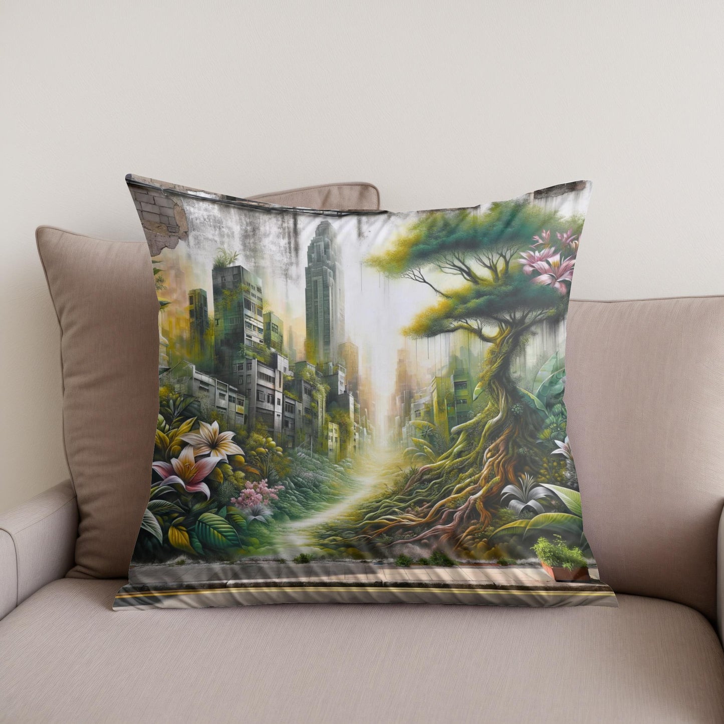 Urban Flora Cotton Cushion