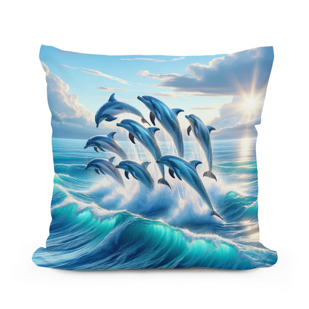 Ocean Leap Cotton Cushion