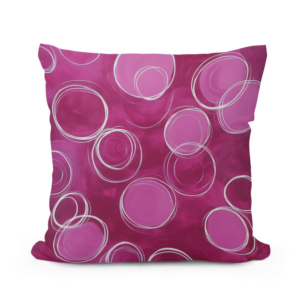 Plum and Pink Harmony Cotton Cushion