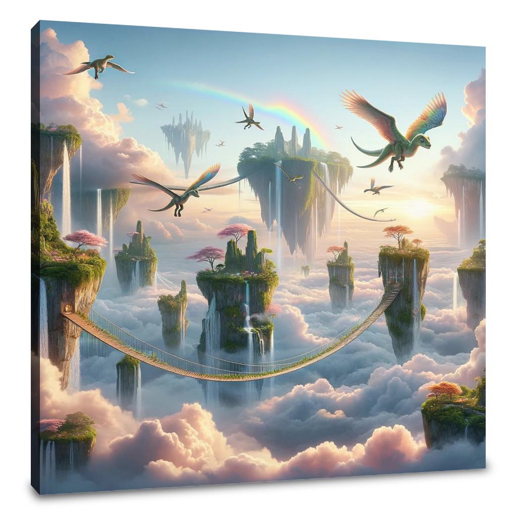 Dinosaur Sky Kingdom Canvas