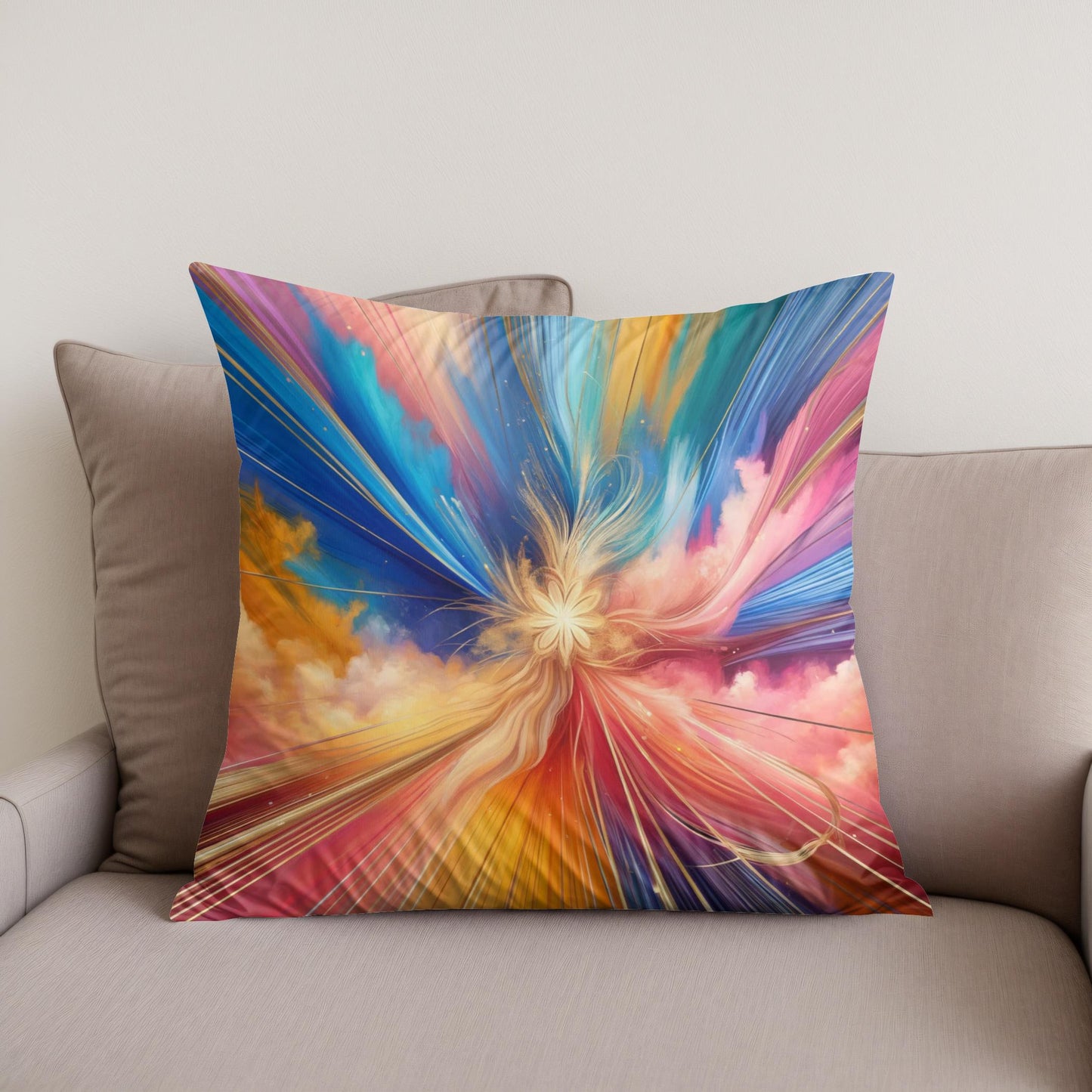 Vivid Harmony Cotton Cushion