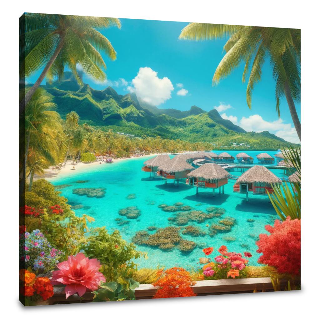 Bora Bora Paradise Canvas