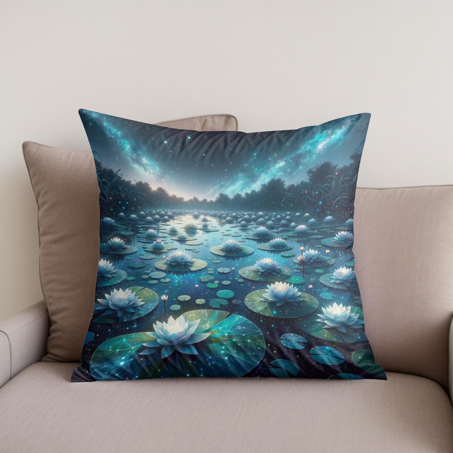Stellar Pond Cotton Cushion