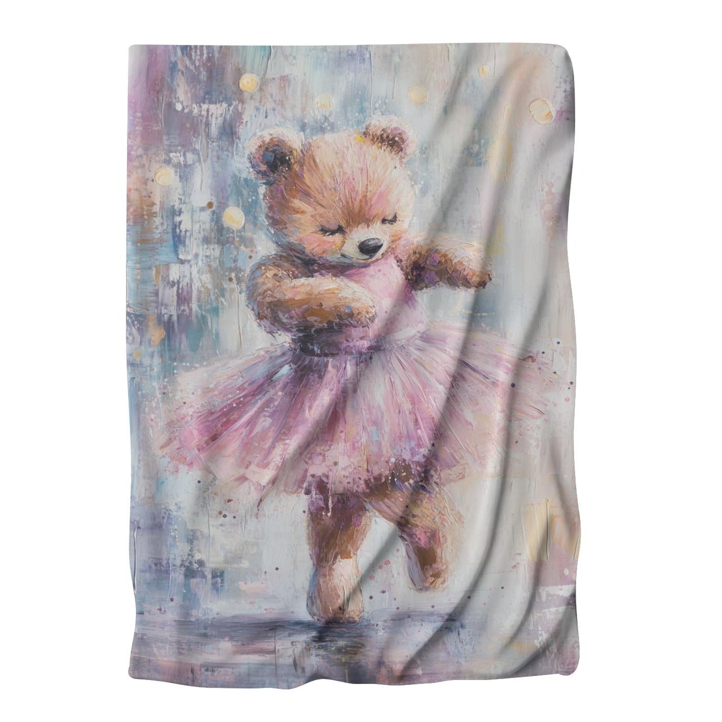 Joyful Ballerina Bear Blanket