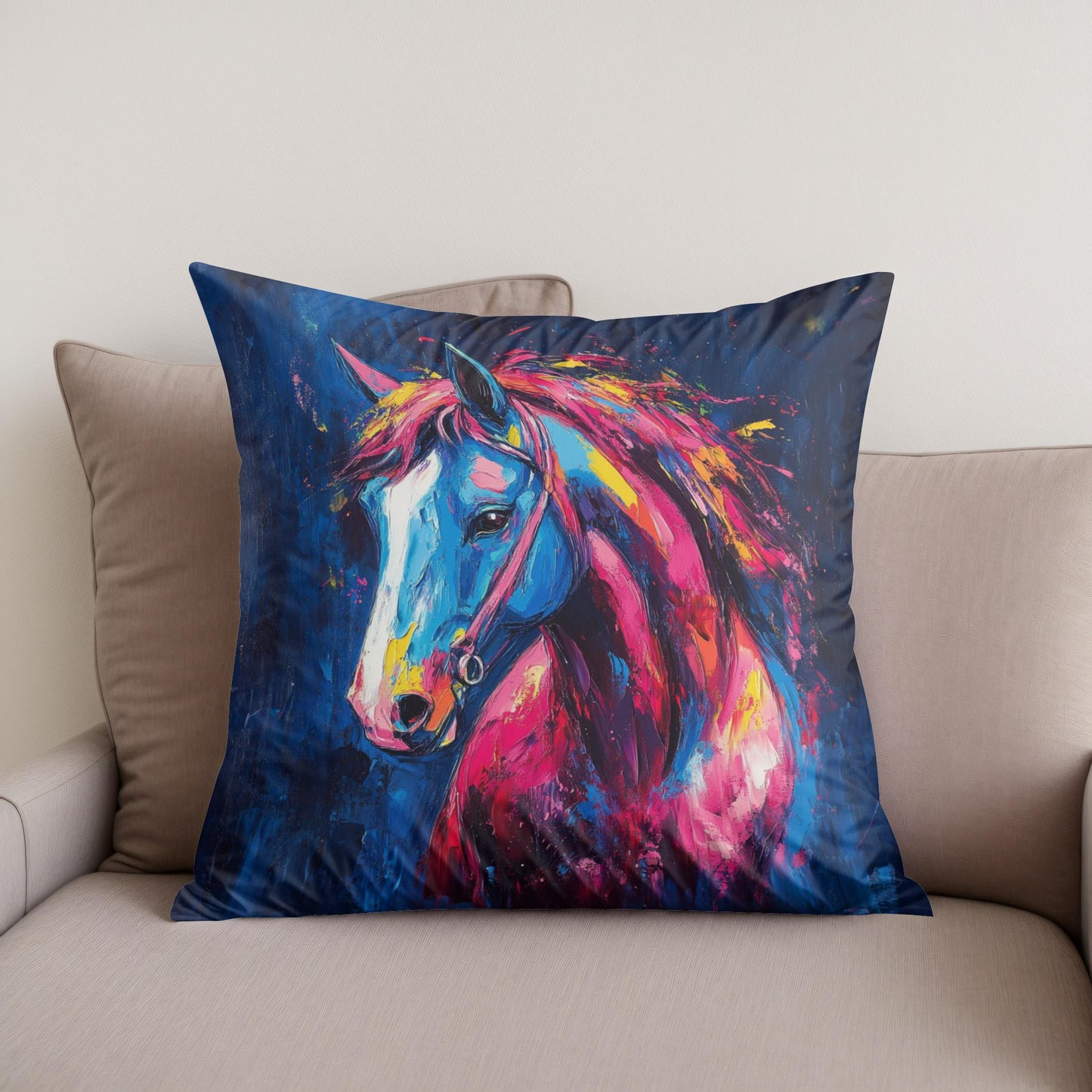 Electric Equine Cotton Cushion