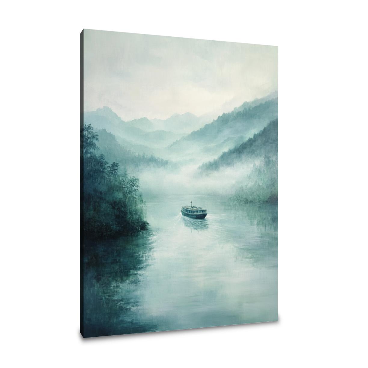 Misty Ferry Canvas
