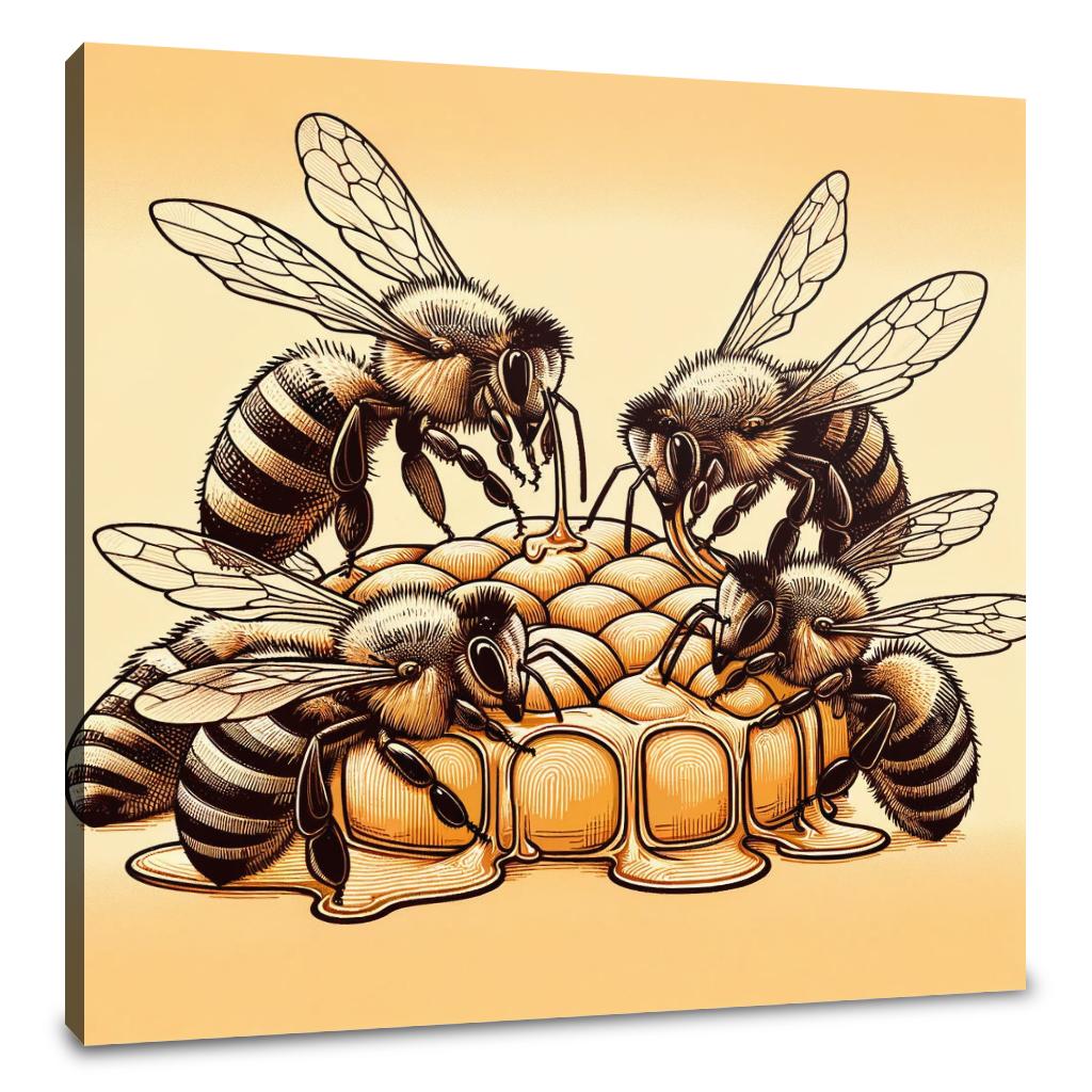 Honeyed Harmony Canvas