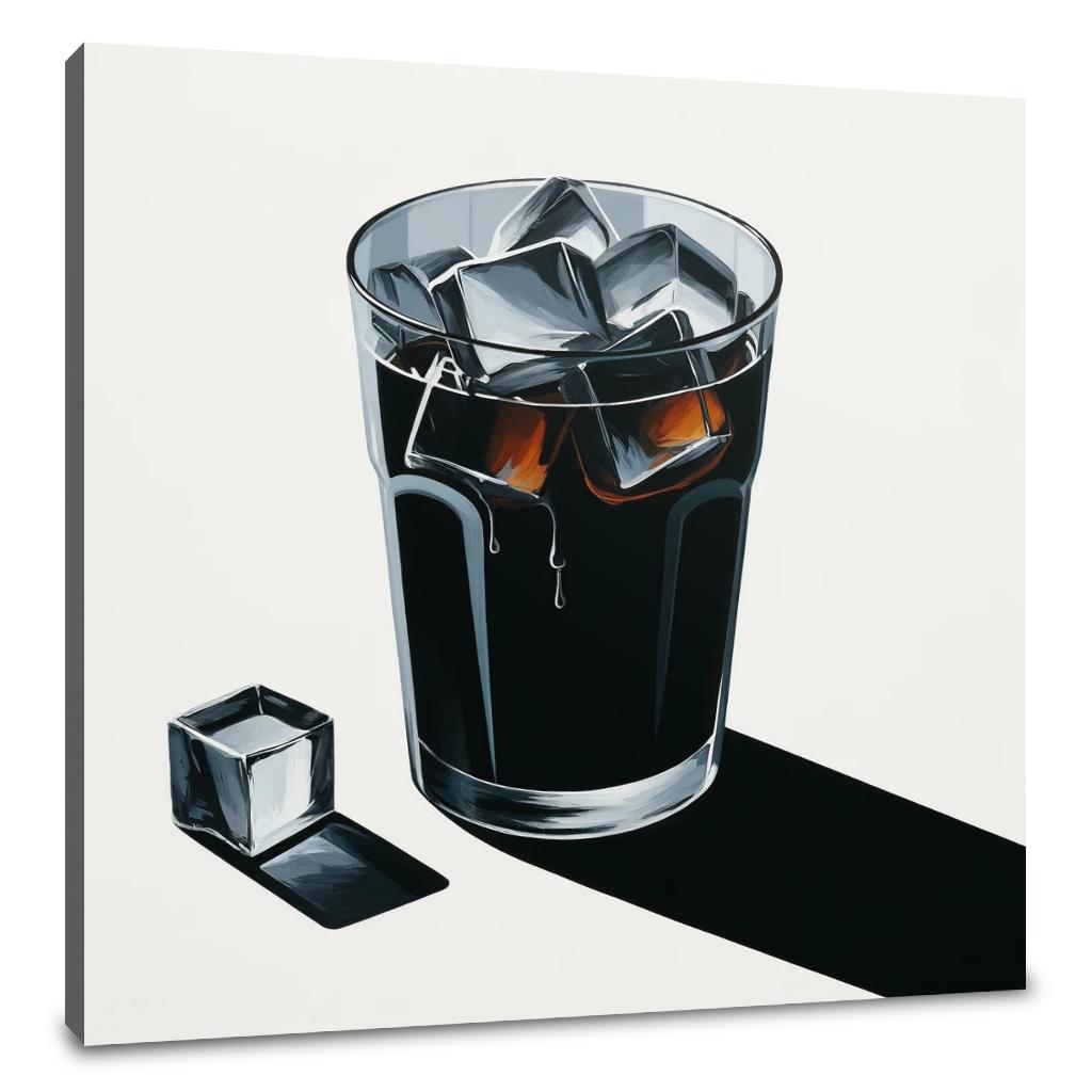 Abstract Clarity Cold Brew Canvas