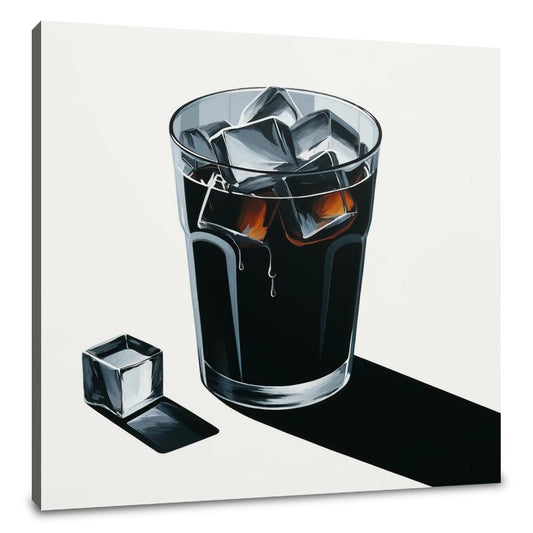Abstract Clarity Cold Brew Canvas