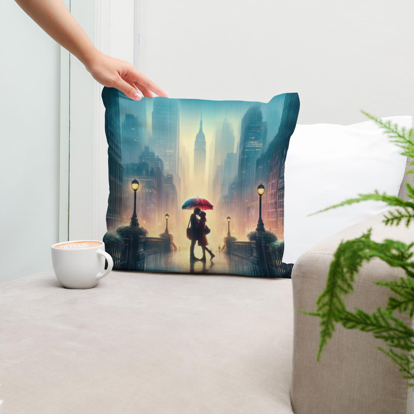 Spring Rain Romance Cotton Cushion