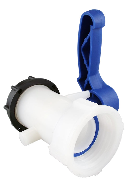 IBC 3” – S60X6M Valve with S60X6 – 2” Camlock Fitting and 1.5” Barb Type C Camlock
