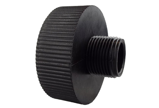 IBC 2” S60X6 Cap with BSP Female Lever Valve and Brass Compression Elbow 1” BSP – 28mm
