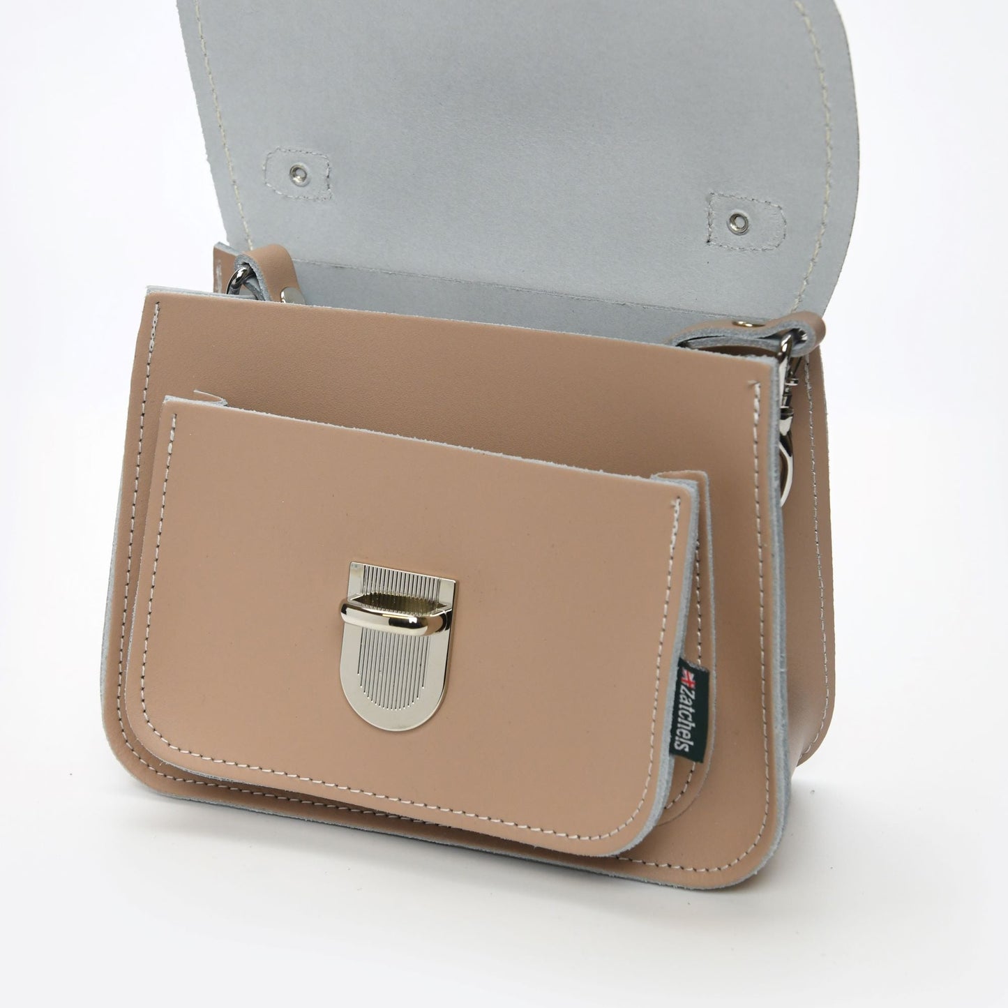 Luna Handmade Leather Bag - Iced Coffee