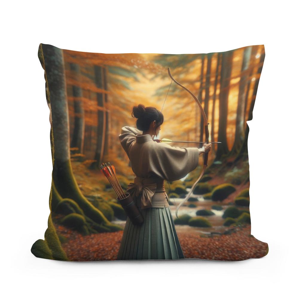 Kyudo Autumn Focus Cotton Cushion