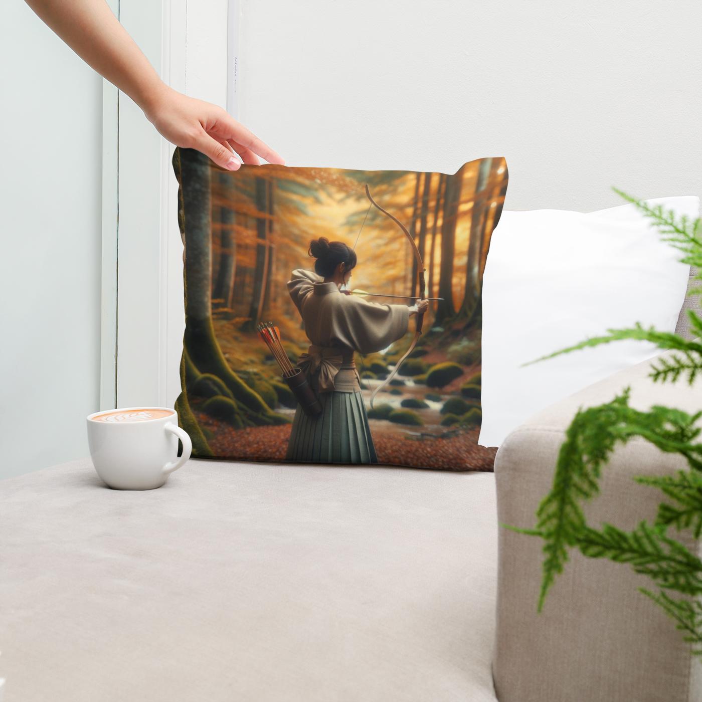 Kyudo Autumn Focus Cotton Cushion