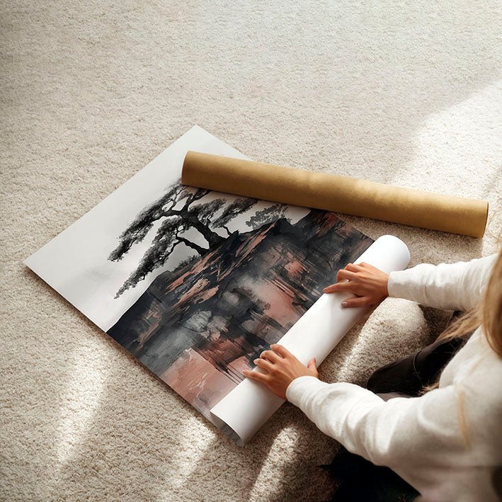 Ideas For Bedroom Wall Art | Set of 3 Asian Inspired Wall art Prints