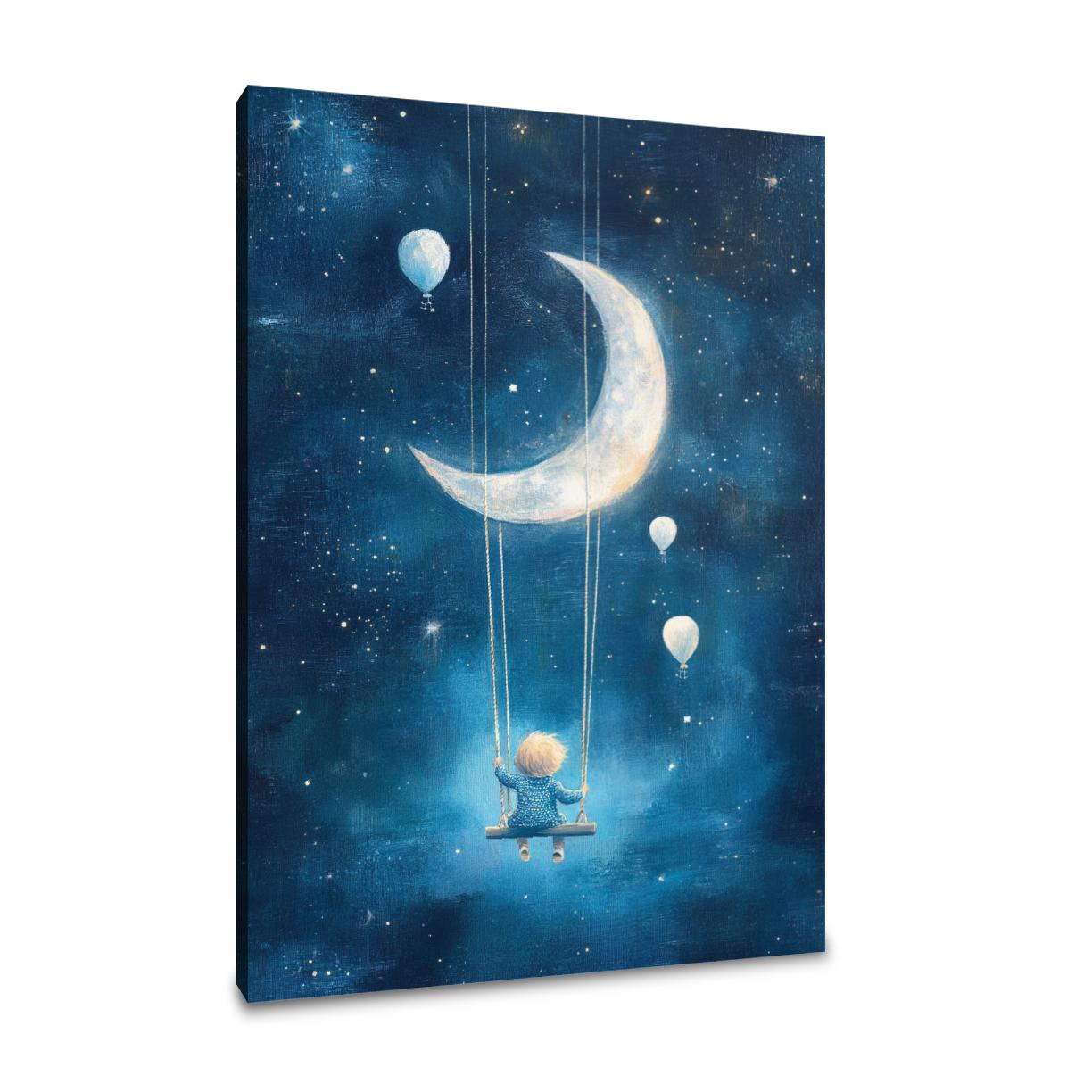 Moonlit Swing Canvas